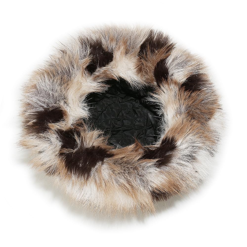 Gorro de Invierno, Sombrero de Pescador Invierno for Mujer, Piel sintética, Esponjoso y Degradado, Suave cálido(A)