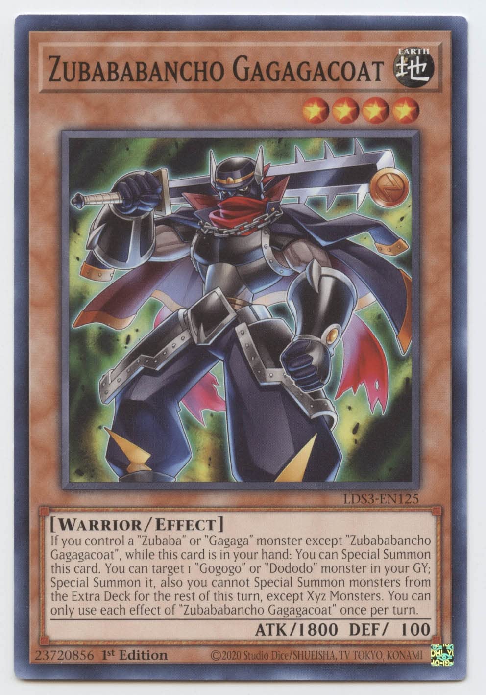 遊戯王 - abcmnob Amazon.com: Yu-Gi-Oh! Zubababancho Gagagacoat - LDS3-EN125