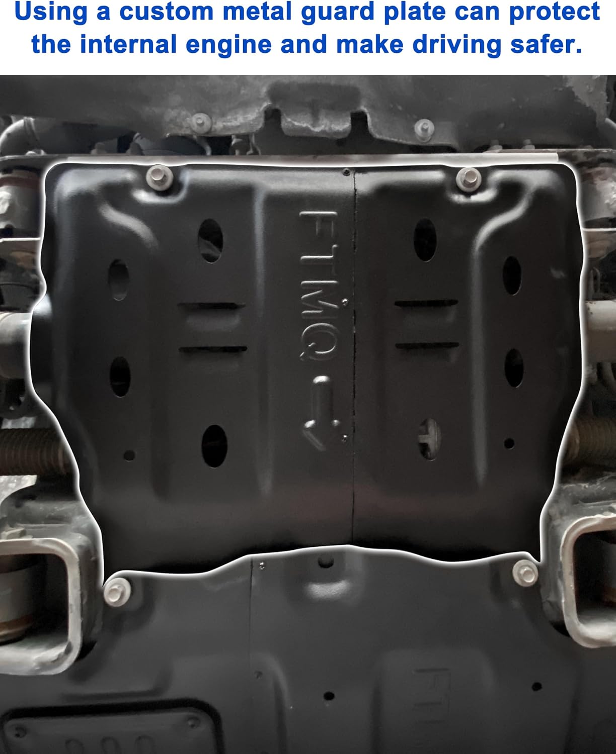 Steel Engine Splash Guard Skid Plate for 2011-2019 Ford F150, Under Engine Guard Cover Splash Shield Protection Cover Chassis Guard Plates for 2011-2019 Ford F-150 3.5T Accessories