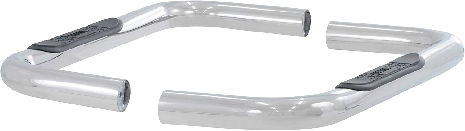 ARIES 204036-2 3-Inch Round Polished Stainless Steel Nerf Bars, No-Drill, Fits Select Chevrolet, GMC C, K
