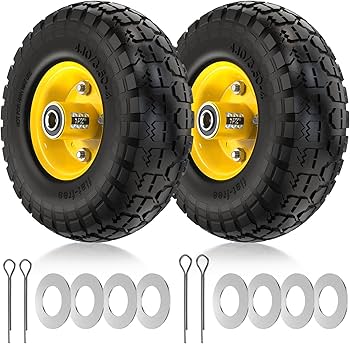 Amazon | 1PZ JP3-LQ8 4.10/3.50-4 ソリッド タイヤ 255 10インチ