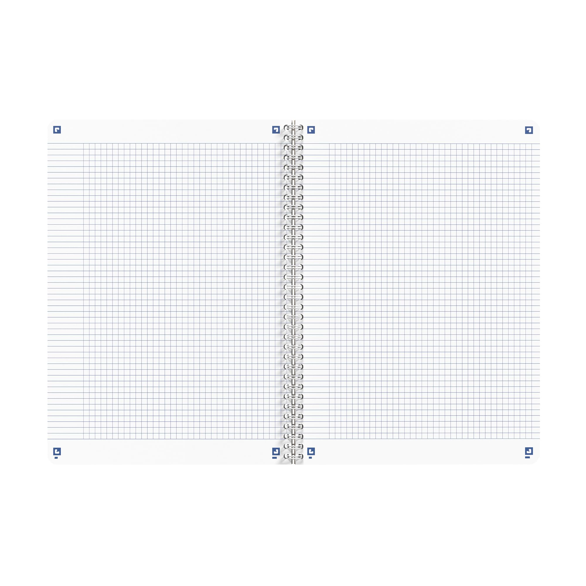 Oxford Cahier recyclé spirale Touareg - A4 21 x 29,7 cm - petits carreaux - 100 pages - Lot de 5