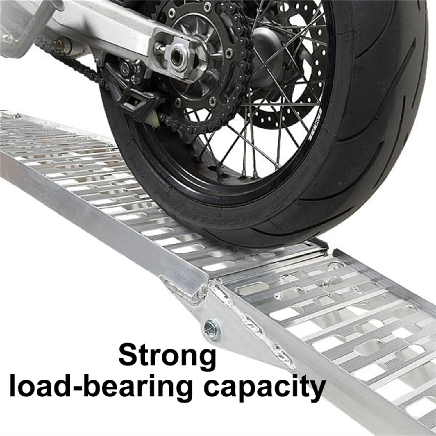 Folding Aluminum Load Ramps,Truck Ramp Loading Ramp,for Tailgate/Trailers/Motorcycle/Lawnmowers (Color : A)
