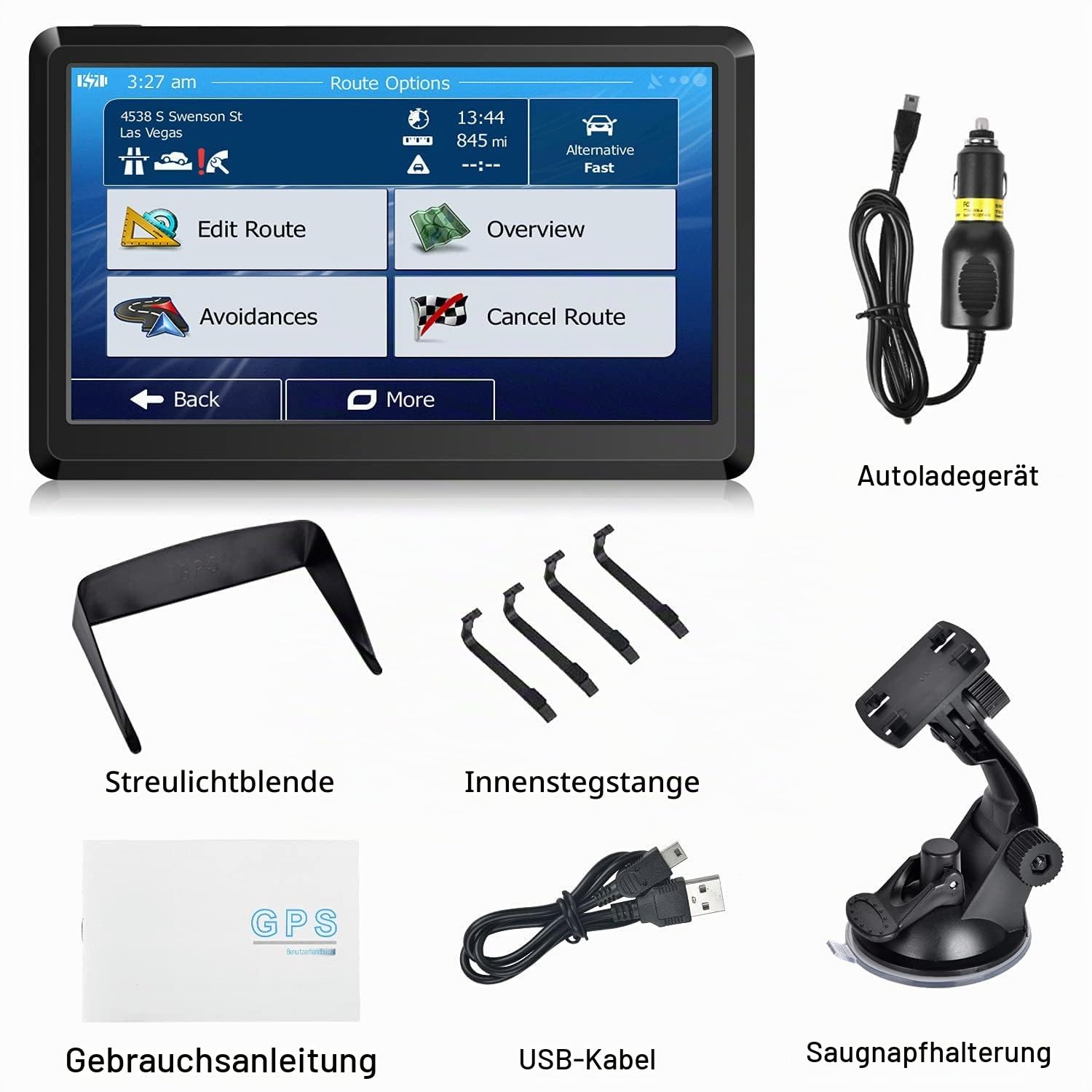 2025 Karte Auto GPS Navigation GPS Navigation für LKW & Wohnmobil & Auto, Fahrer Alerts, Turn-by-Turn Directions, Free Update Map