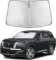 Vista 66 de EcoNour Parasol para Subaru Crosstrek 2013-2015 2016 2017, visera solar para parabrisas delantero y ventana, bloqueador de calor UV y protector