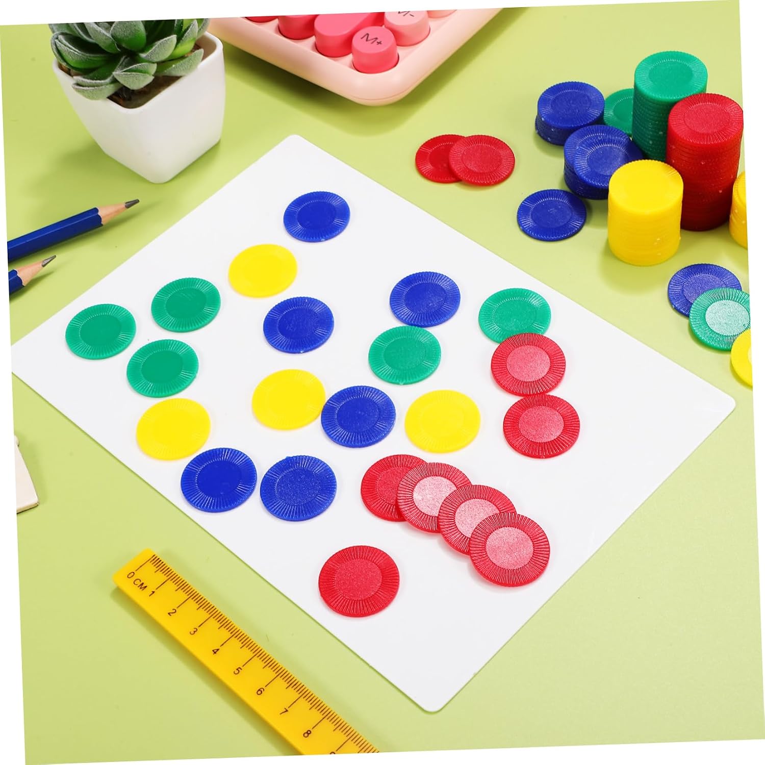 Garneck Game Chips Counting Markers Poker Cards Game Chips Bingo Accessories Party Supplies Easy Identification