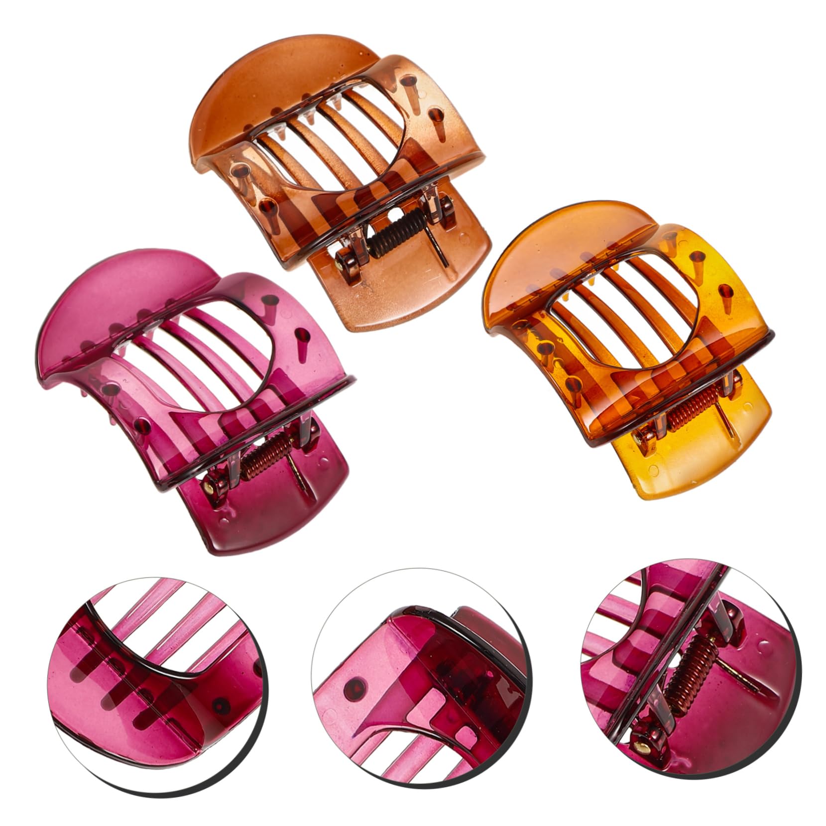 LIFKOME 5 Sets Haarspangen Für Frauen Große Kiefer Haarspangen Innenzähne Dekorative Haarklammern 3 Stück X 5