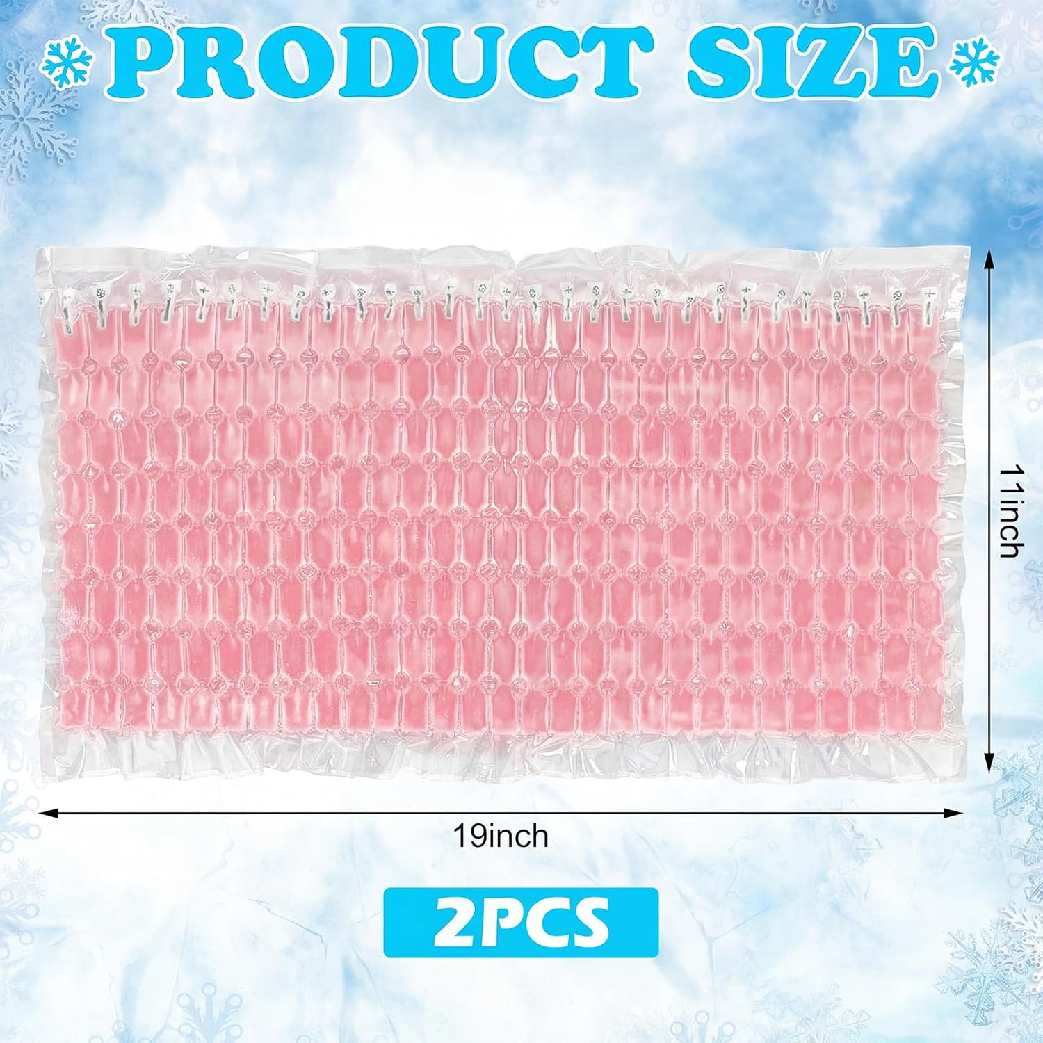 Reallnaive Reusable Freezable Ice Mat Sheets for Coolers Flexible Ice Packs for Food Trays, Cheese Boards, Deli Meats, Veggie Plates, Sushi, Party Platters