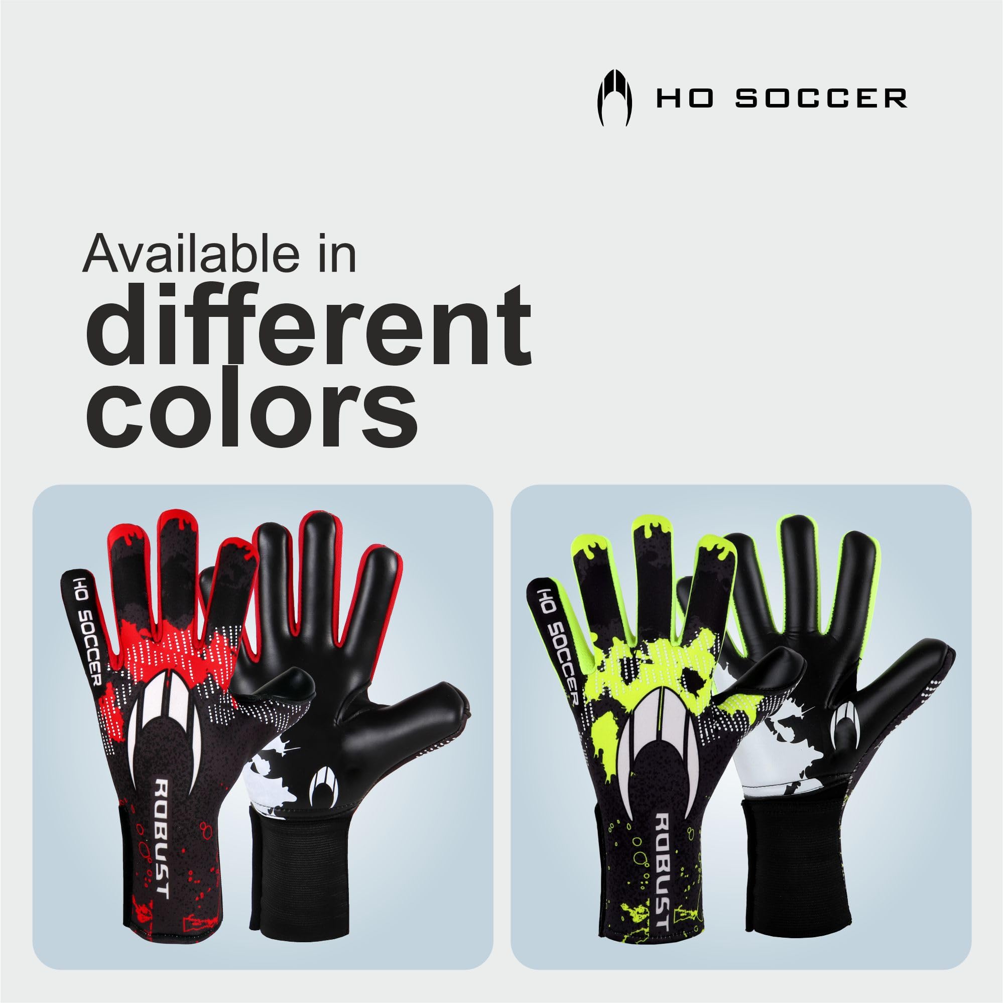 Guantes de Portero Ho Soccer Robust Lime Negro/Rojo 5,5