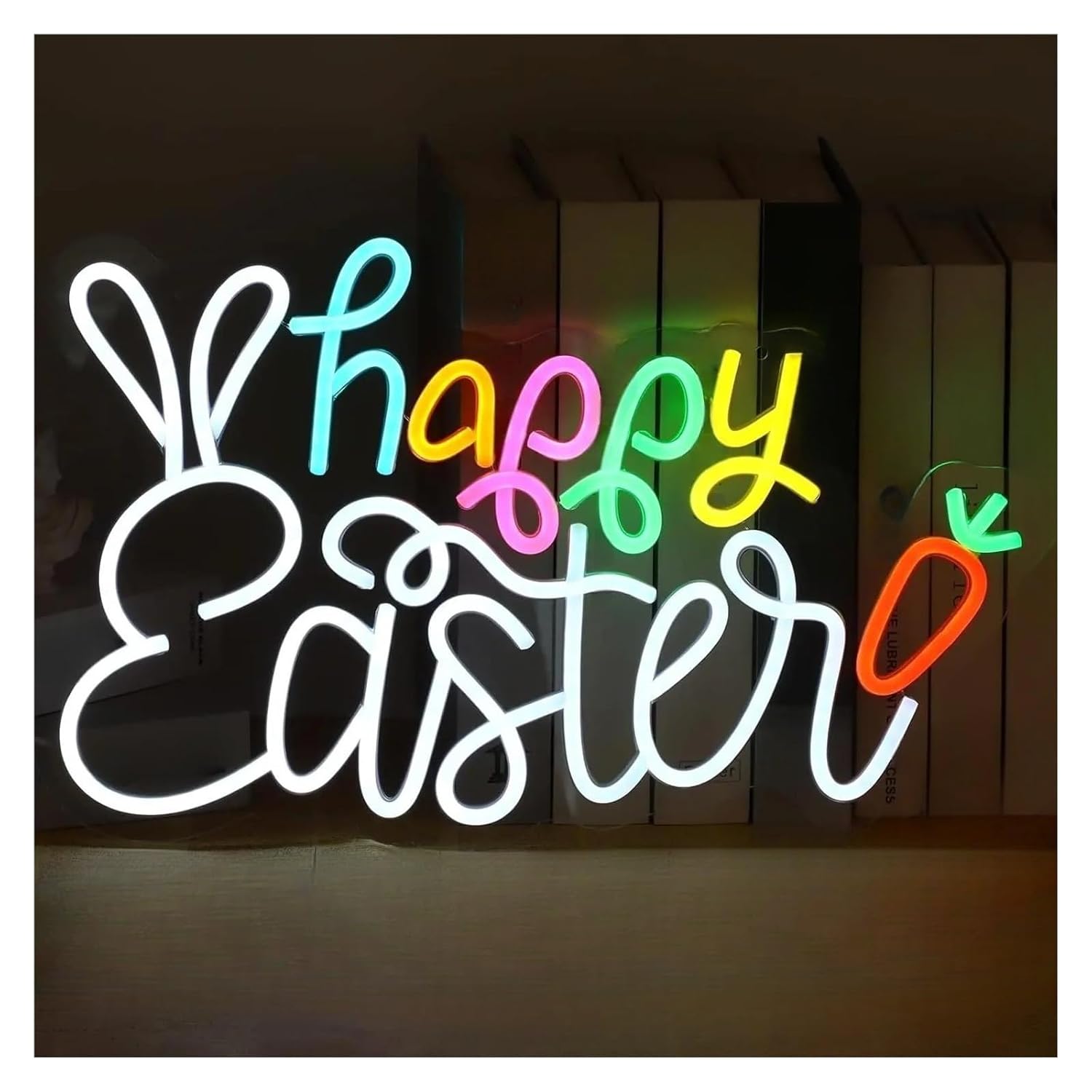 ネオンサイン LED Happy Easter ネオンサイン 調光可能 LEDライト 子供部屋 寝室 パーティー イースターフェステ