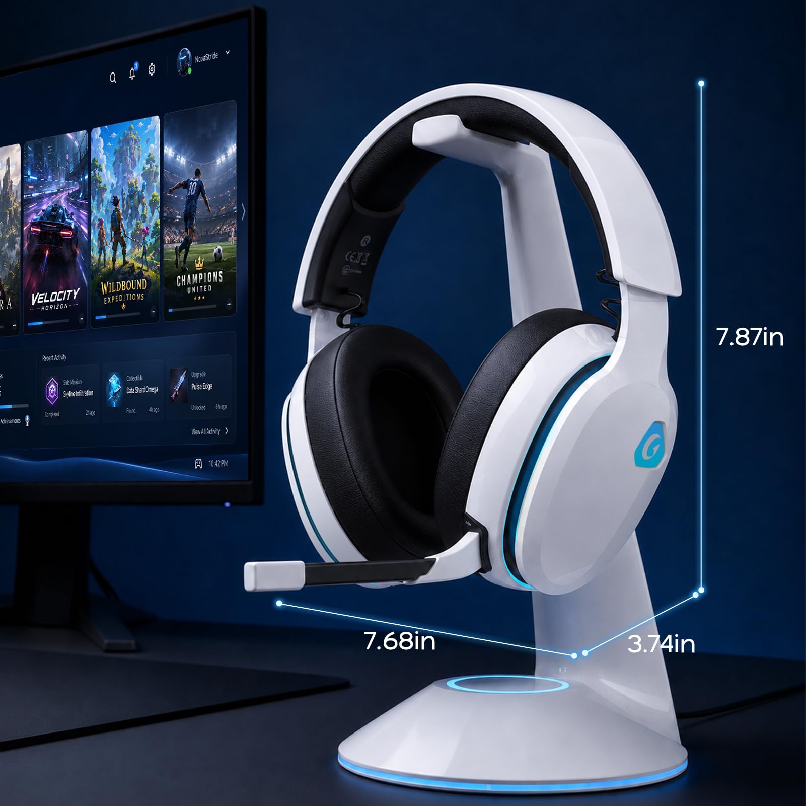 AOC 2.4GHz Wireless Gaming Headset - PS5, PS4, PC, Switch -9 AOC 2.4GHz Wireless Gaming Headset - PS5, PS4, PC, Switch -9