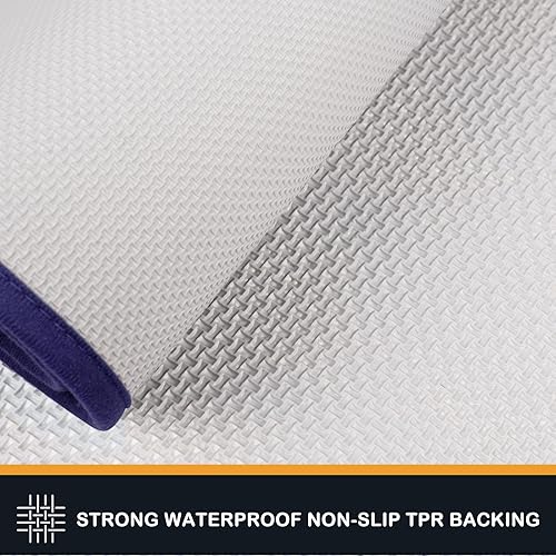 Miniatura 6 de PURRUGS Tapete para puerta que atrapa la suciedad, 24 x 59 pulgadas, antideslizante, lavable a máquina, tapete de entrada para perro, tapete de