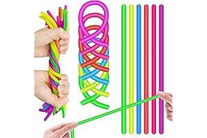 Colorfully Vibrant Fidget Noodles: A Tactile Journey for Stress Relief and Joy