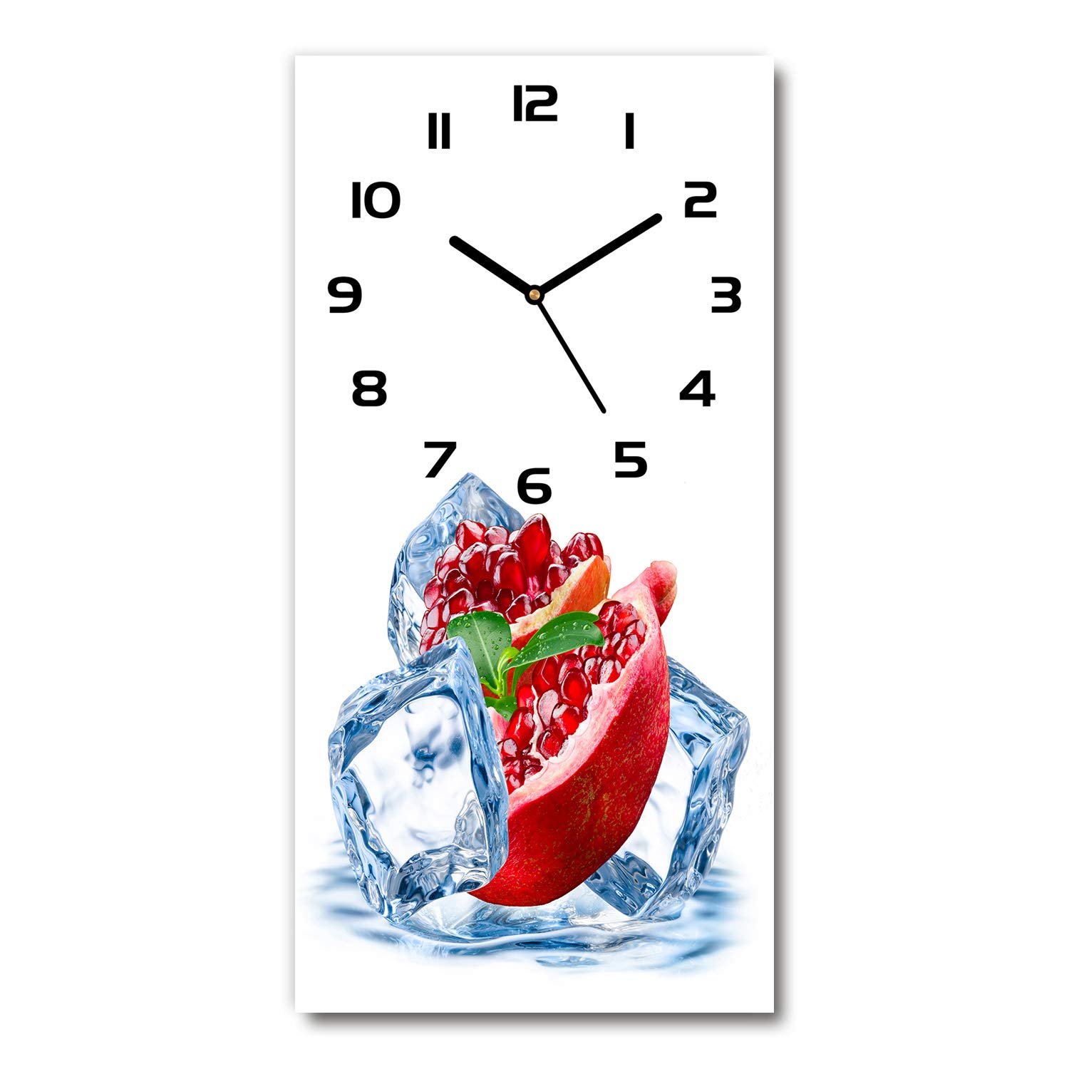 Horloge silencieuse en verre Tulup résoud le bruit du tic-tac pour salon design 30x60cm