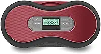 Boombox de CD Bluetooth portátil com rádio FM digital