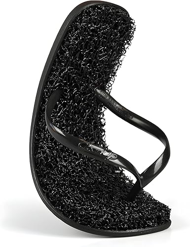 CLEANUP Chanclas Flat Essence Black Exfoliante, masajista y relajante Sandalias de tanga cómodas y ligeras Fibras 100% veganas reciclables