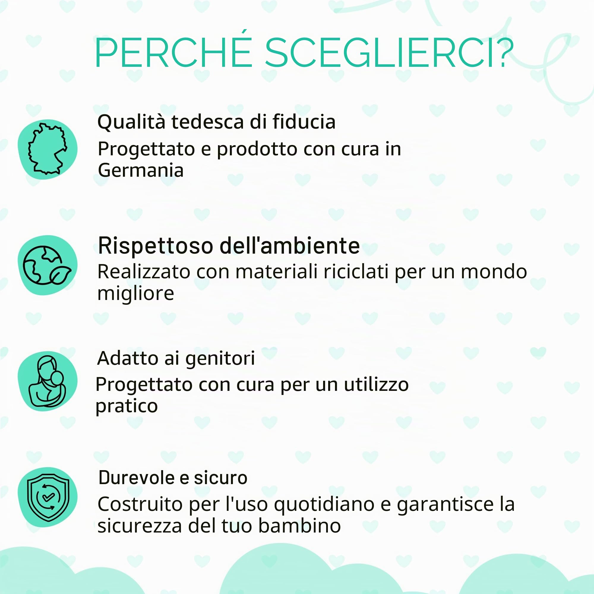 Vasino Easypisi (colore turchese), senza pannolini, Elimination Communication, vasino mobile per ragazzi e ragazze fino a 1 anno, accessori per neonati, Made in Germany (Verde bosco)