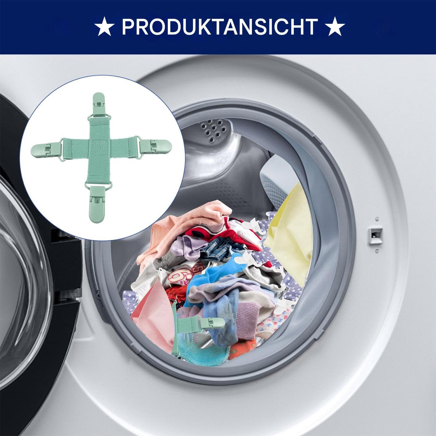 Clips anti-enchevêtrement pour draps, accessoires de démêlage pour housses de couette, aide à la maison pour empêcher les enchevêtrements dans la machine à laver et le sèche-linge