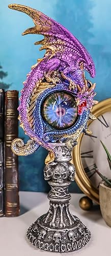 Miniatura 8 de Ebros - Figura de torre ocular con diseño de dragón en alquimia y cráneos de alquimia, figura de torre ocular como mazmorras y dragones, fantasía