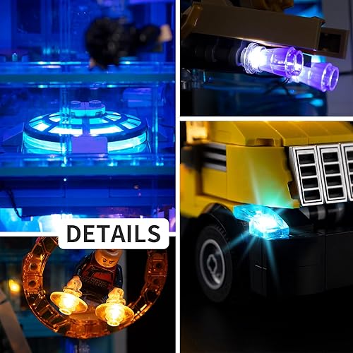 Miniatura 4 de Kyglaring Kit de iluminación LED para Lego 76269 Marvel Avenger Tower Building Set (sin modelo), juego de luces compatibles con Marvel Lego 76269 -