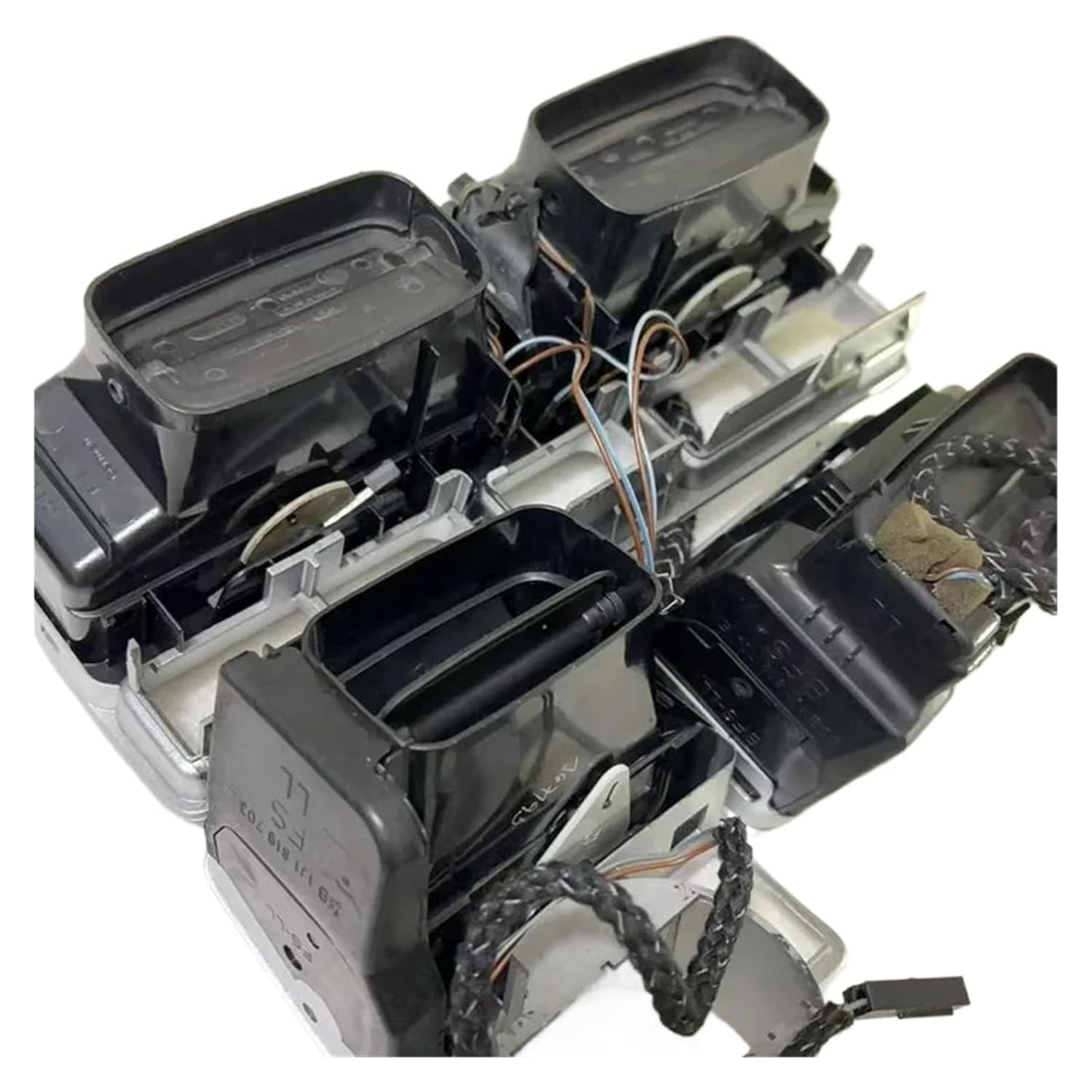 Silvery Instrument Air Outlet Central Air-conditioning Air Outlet,Compatible With MK4 Golf 4 1J1819710B(B)