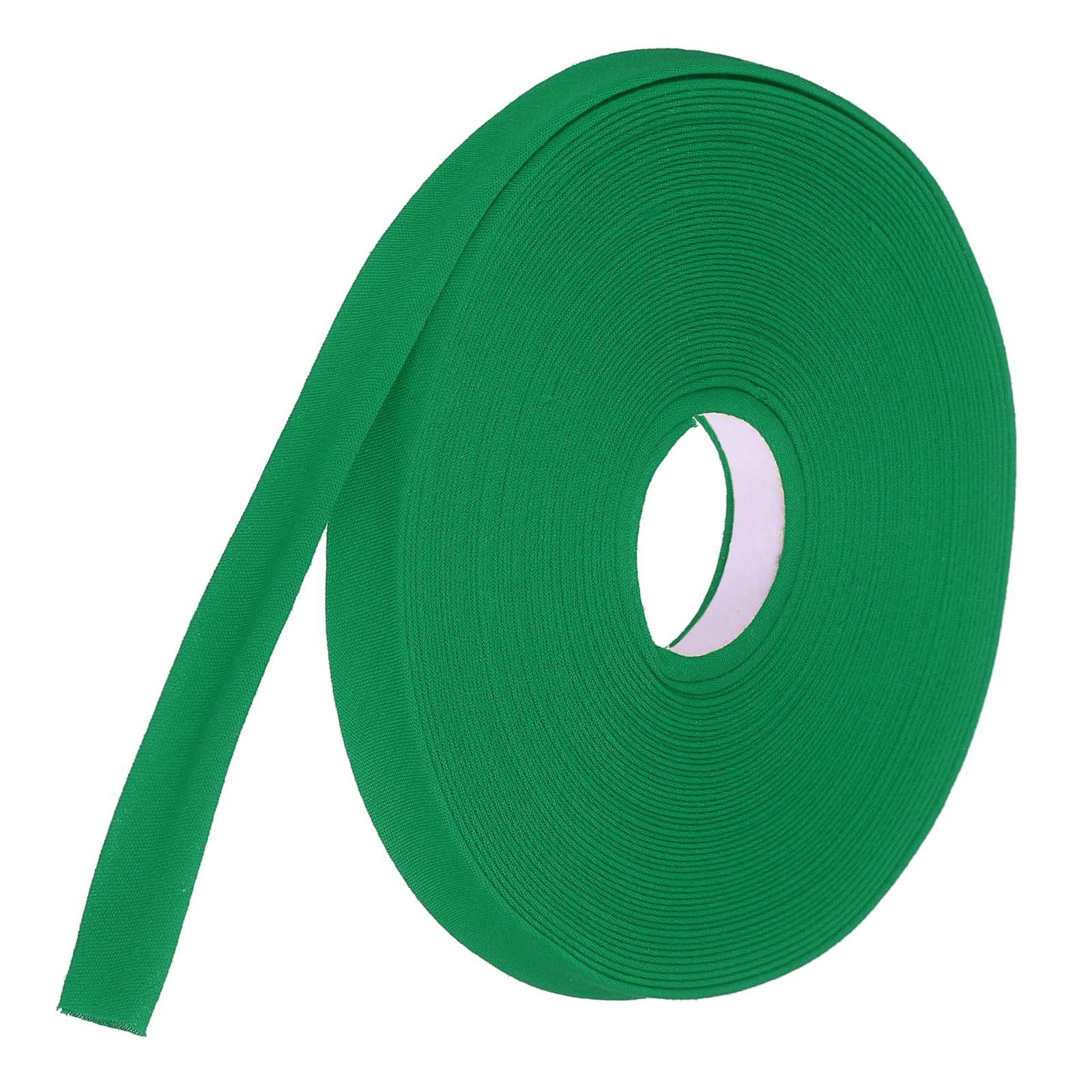 sourcing map 1.2cm Double Fold Bias Tape Polyester (Green 14.6m)