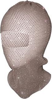 Masquerade Mask Wrap Womens Hood for Music Festival Night Club Party Supplies- Skin Color