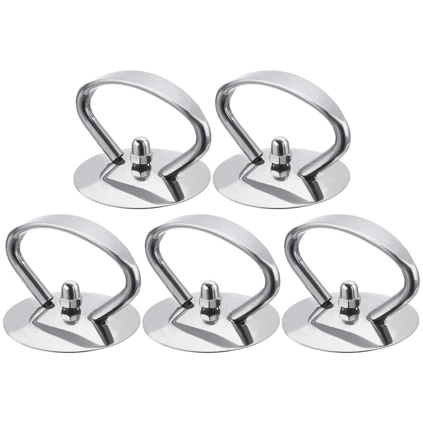 DOITOOL Replacement Pan Lid Knobs Pot Lid Knobs Replacement Stainless Steel Saucepan Lid Knobs Pan Grip Lid Cover Knob Kitchen Cookware Replacements (Silver) 5pcs Pot Lid Cover Knob Handle