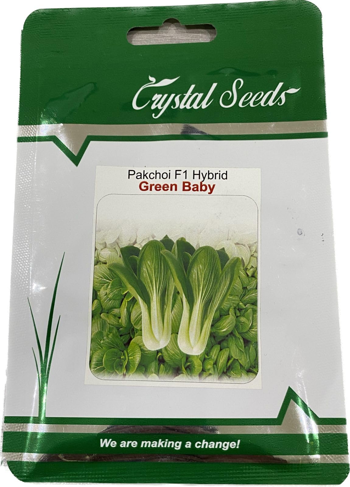 Pak Choi Seeds Chinese Cabbage White Stem Canton Vegetables| Premium Quality Seeds F1 Hybrid, seeds Organic Vegetable Seeds for Home and Garden Potted Plants,Easy to Plant,| Made in India | 5 gm