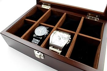 Amazon.co.jp: 高級 木製 腕時計 収納 ボックス 8本用