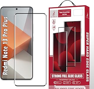 واقي شاشة من دلع موبايلك لهاتف شاومي ريدمي نوت 13 برو بلس من الزجاج المقسى بتغطية كاملة مقاوم للخدش والبصمات