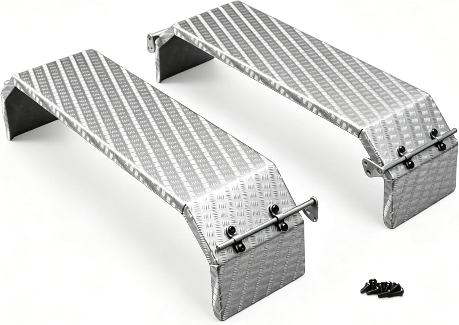 LESU wheelfun Metal Rear Mud Plates for 1/14 RC Truck Tractors Car Model RC Car Parts