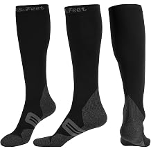 Mens/Womens Anti Odor Quick Dry Compression Long Socks Graduated Stocking