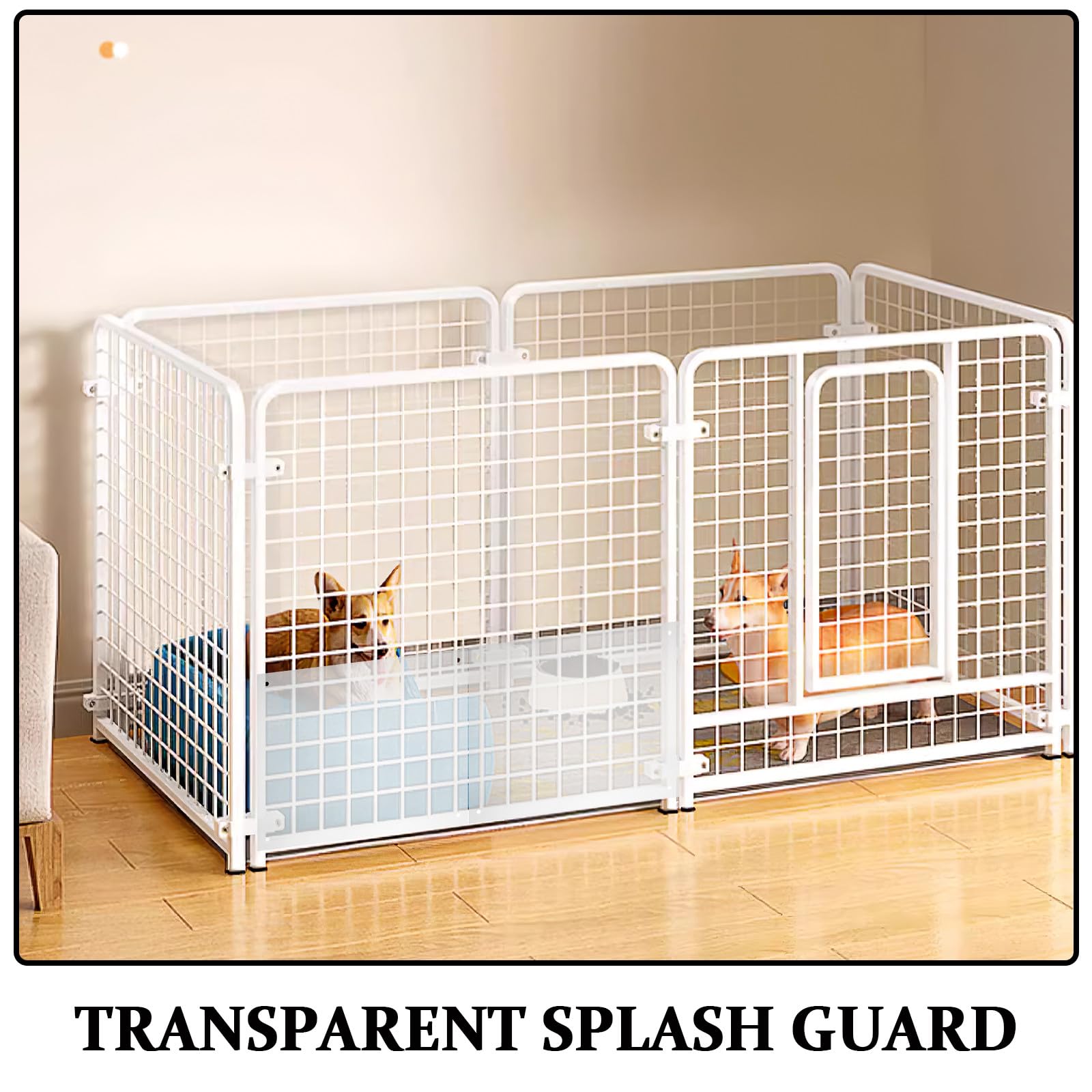 Toddmomy 1 Set di Pannelli di Protezione per l'urina della Gabbia - Rivestimento in plastica Trasparente 10"x8" per Habitat di Conigli, porcellini d'India e furetti - Accessori per