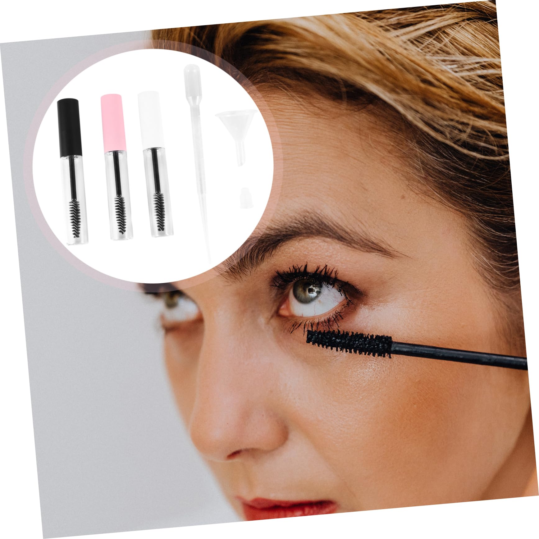 minkissy 2 Sets Leere Mascara-tuben 10 Ml Nachfüllbar Wimpern-tuben-set mit Tropfern Auslaufsicheres Design 32 Stück