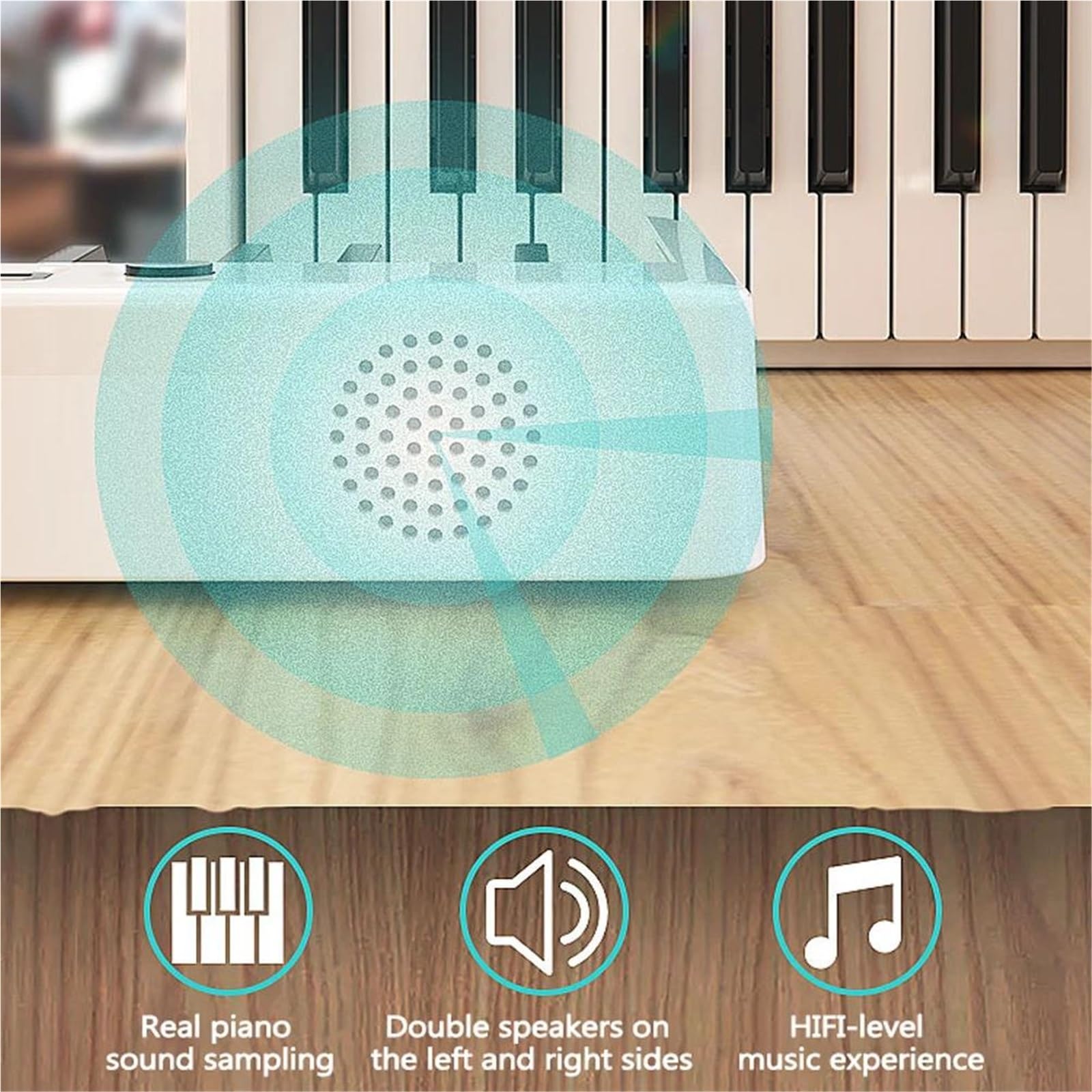 Tastiera Elettronica Tastiera Elettronica Digitale Multifunzionale Portatile Pieghevole Da 88 Tasti