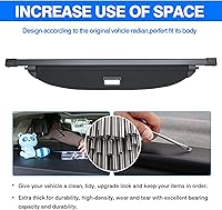 Vista 46 de Powerty Cubierta de Carga para Accesorios Kia Sportage 2023-2025 2026, Textura de Lona Cubierta Retráctil para Maletero Trasero de Carga de Equipaje