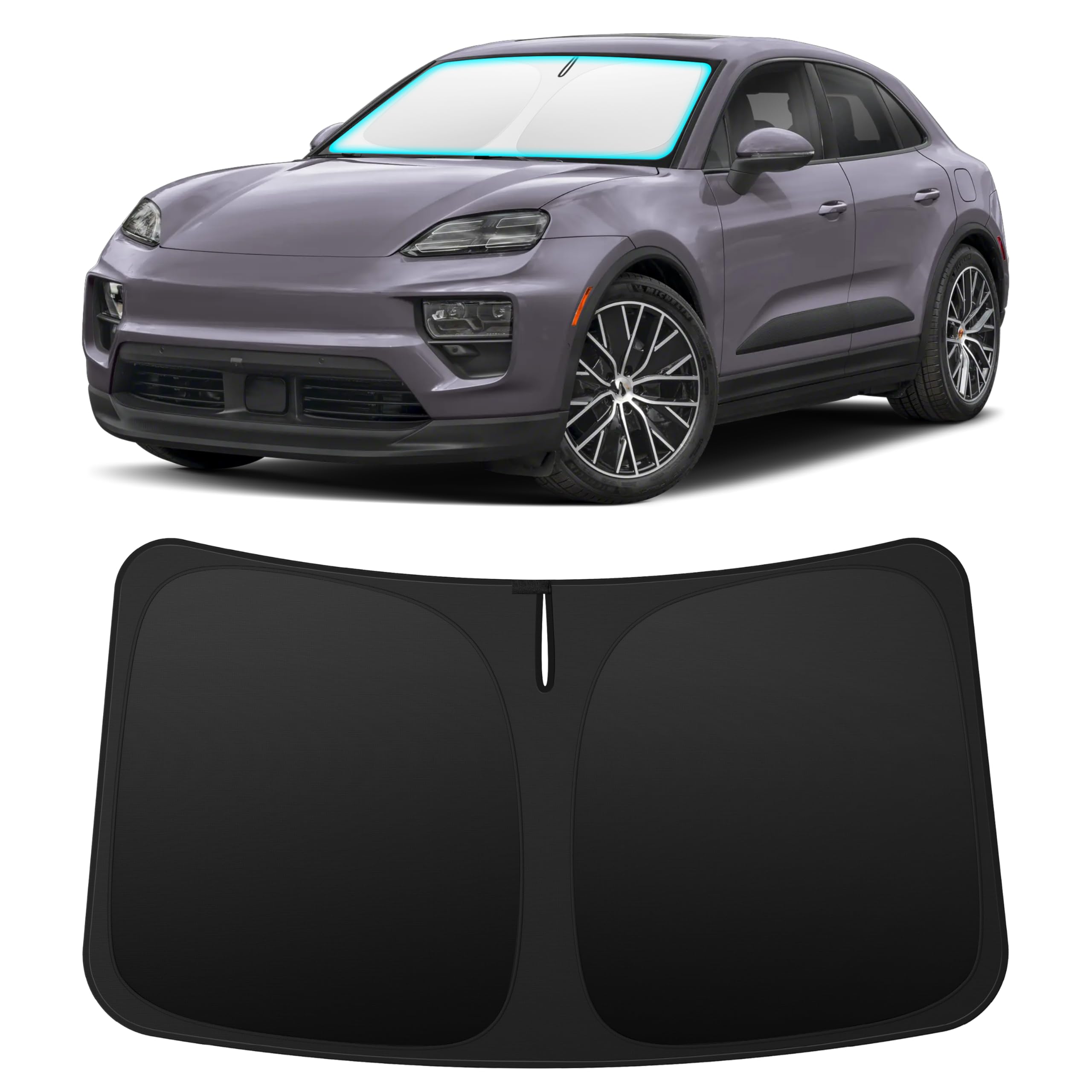 INSAUTO Custom Fit Windshield Sun Shade for Porsche Macan 2015-2026