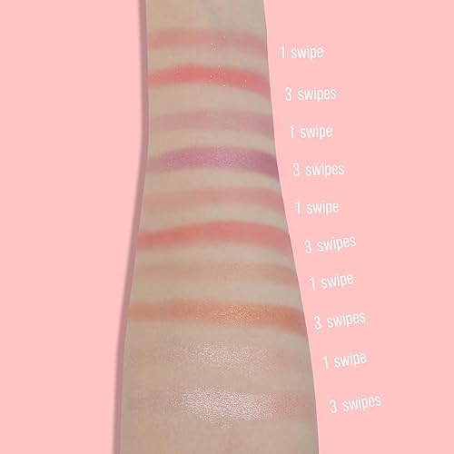 Miniatura 4 de TINTARK Paleta de rubor, paleta bronceadora mate de rubor e iluminador, maquillaje de rubor de mejillas, polvo de rubor rosa brillante, rosa magenta