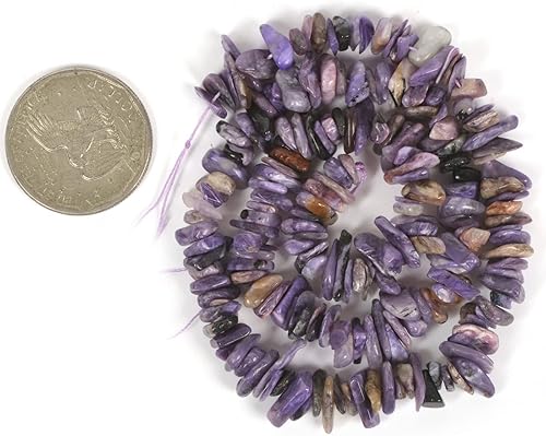 Miniatura 3 de Cuentas sueltas de Charoita Natural Freedom de 0.23 a 0.51 pulgadas para hacer joyas, manualidades hechas a mano, 16 pulgadas