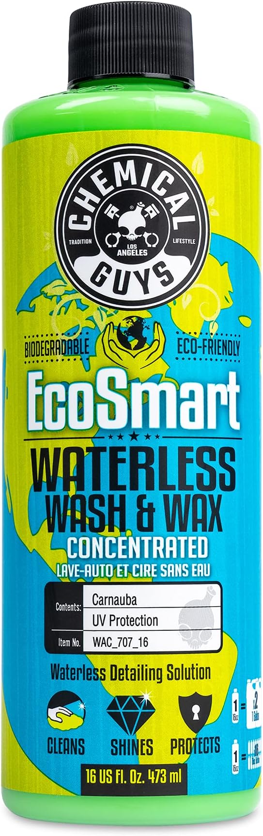 Chemical Guys WAC_707_16 EcoSmart Hyper Concentrated Waterless Car Wash and Wax