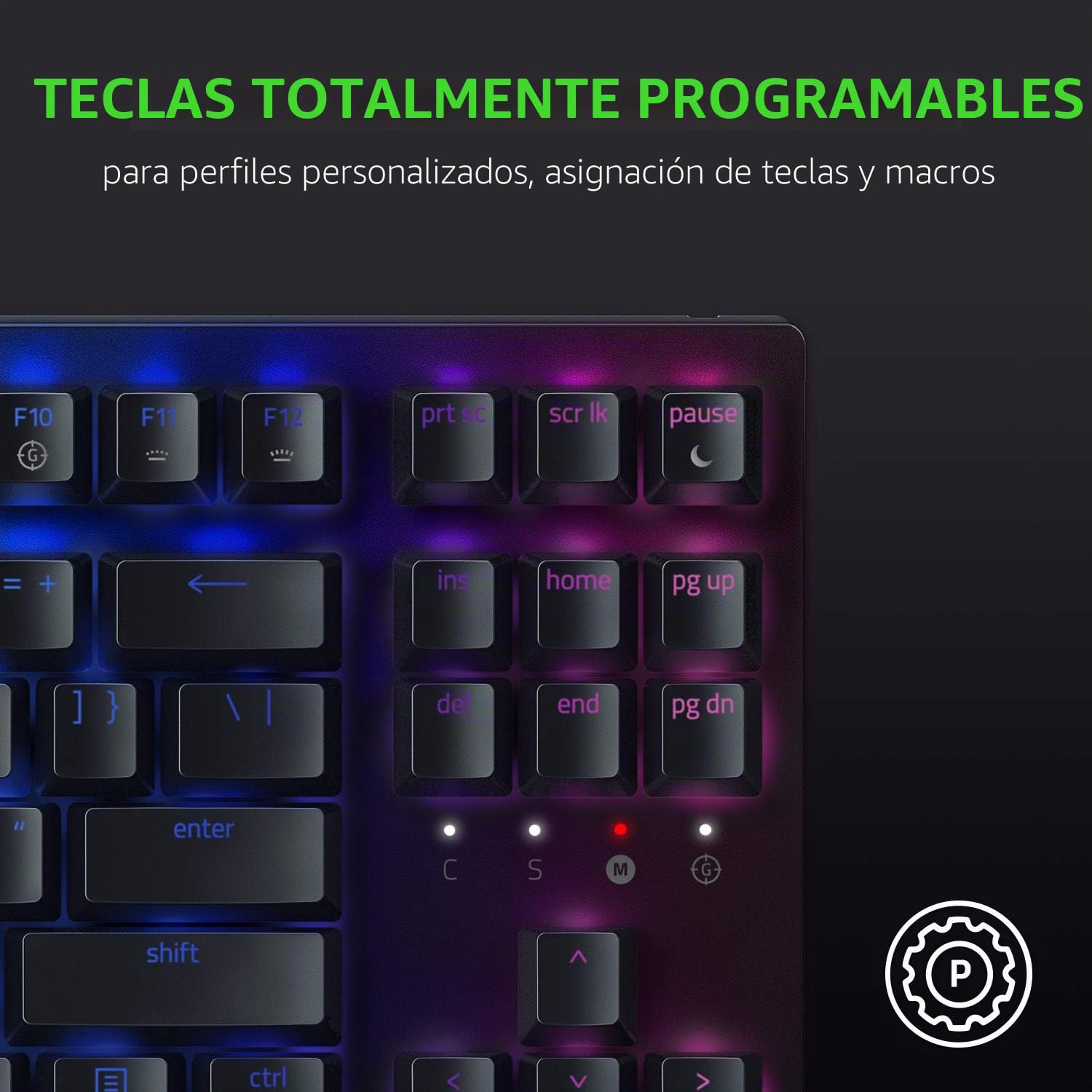 Razer BlackWidow V3 Tenkeyless - Teclado mecánico para juegos, Teclado Gaming Compacto con interruptores mecánicos, iluminación cromática RGB, gestión de cables, Teclado US