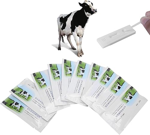 Miniatura 9 de 10 piezas de papel de prueba de embarazo de vaca, kit de prueba de embarazo de vaca, herramienta de prueba de detección de embarazadas tempranas