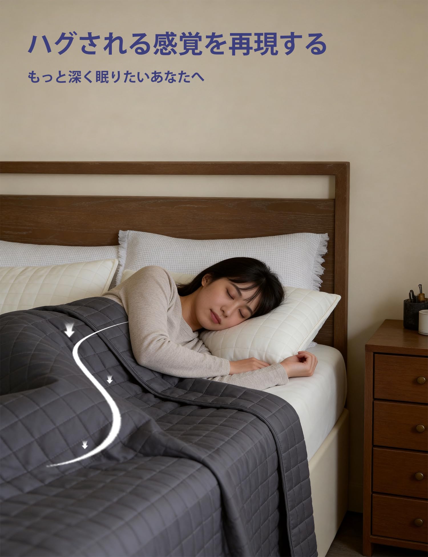 Amazon｜YnM ウェイトブランケット 加重ブランケット 重力ブランケット