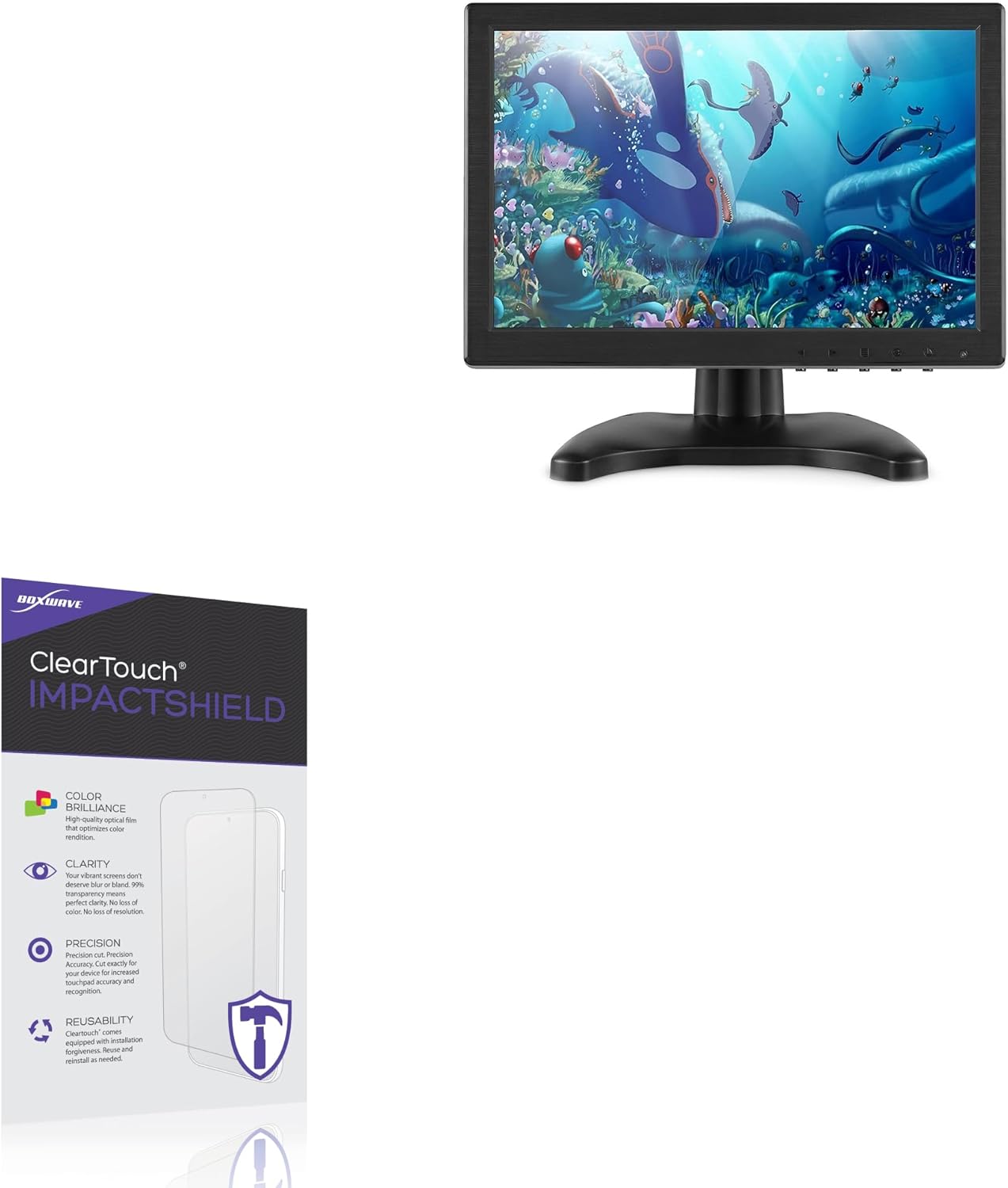 BoxWave Screen Protector Compatible With TOGUARD WR952 - ClearTouch ImpactShield (2-Pack), Impenetrable Screen Protector Flexible Film