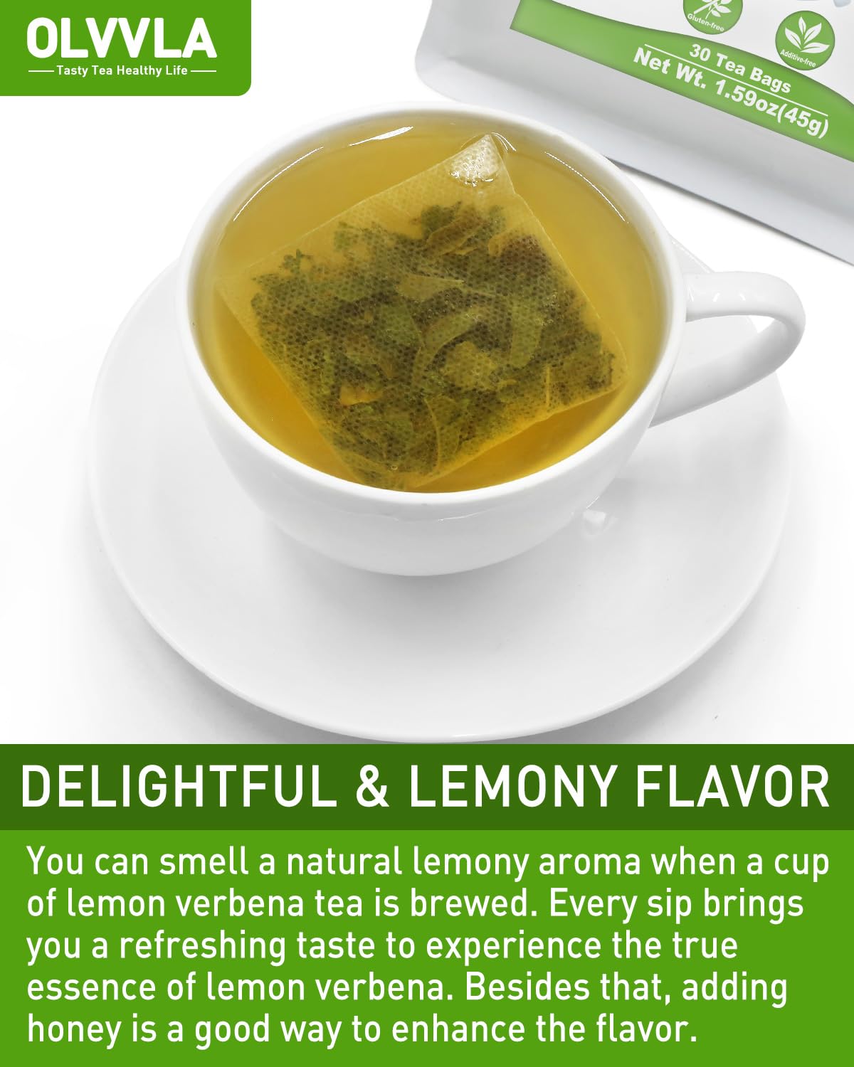 Amazon.com : Olvvla - Premium Lemon Verbena Tea Bags - 1.5g X 30