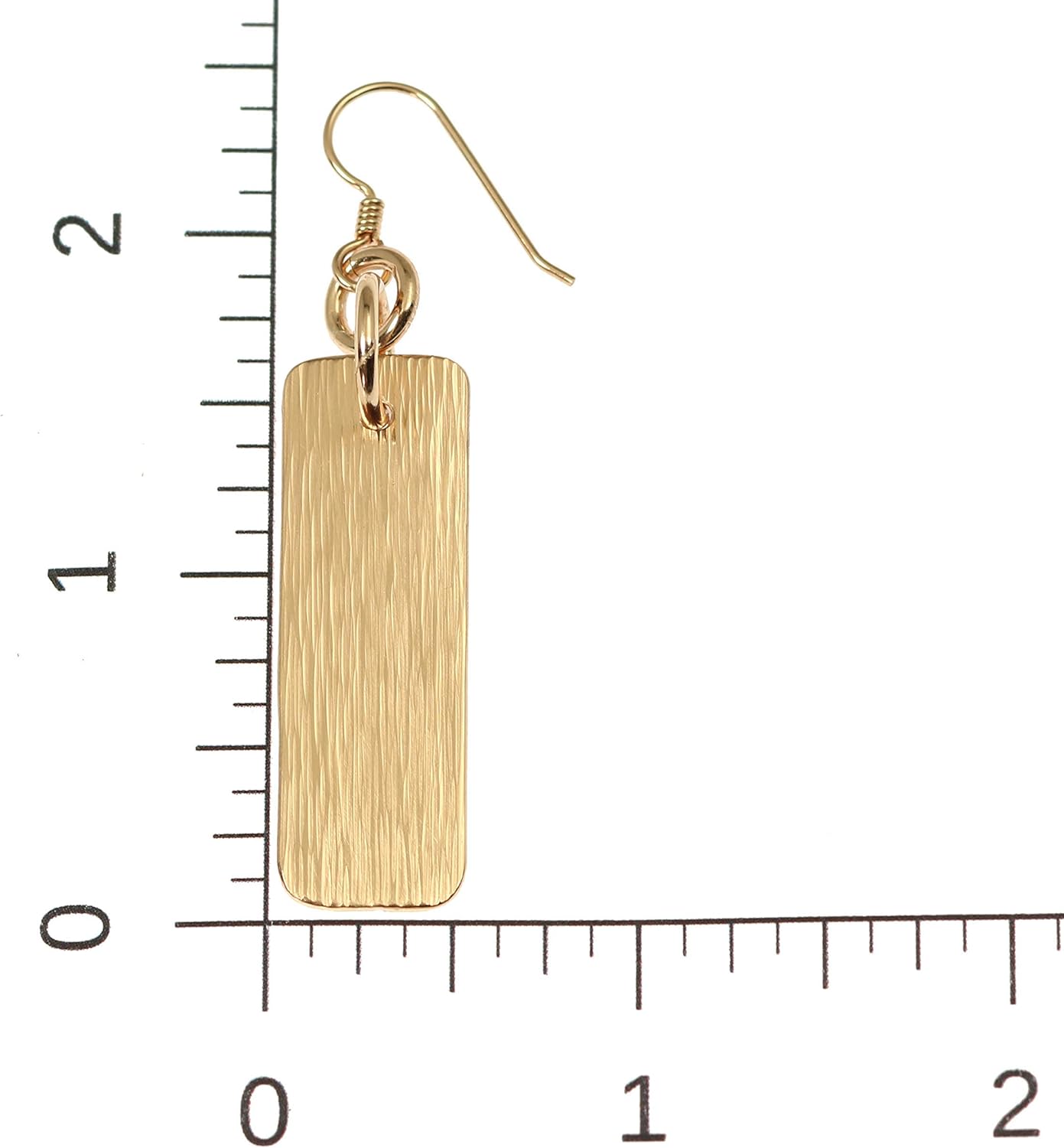 Bronze Bark Dangle Earrings - Image 3