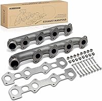 A-Premium Exhaust Manifold Kit Left & Right for Ford F-250 F-350 Super Duty 6.0L 2003-2007 w/ Gaskets Studs Nuts