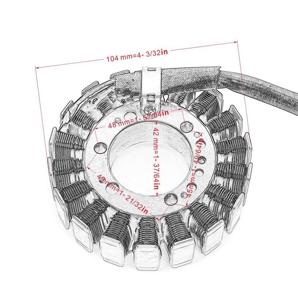 Dispositivi Accensione Moto per Vulcan 400 800 per VN800 per VN400 1999-2003 Bobina Statore per Motocicletta Parti di Ricambio 21003-1383 21003-1280 Kit Accensione Motocicletta