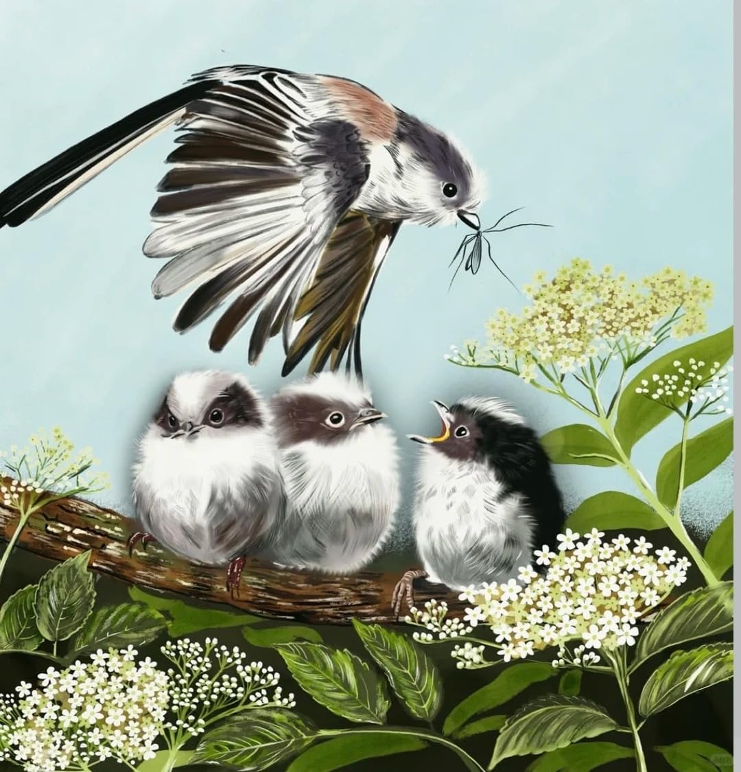 FanZheZhe Stamped Cross Stitch Kits for Adults Tapestry Kits for Adults Cross Stitch Kits Cross Stitch Kitscross Stitch Counted Cross Stitch Kits Little Bird 11Ct40X50Cm